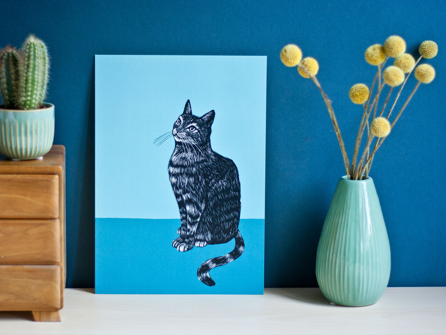 Poster A4 Katze