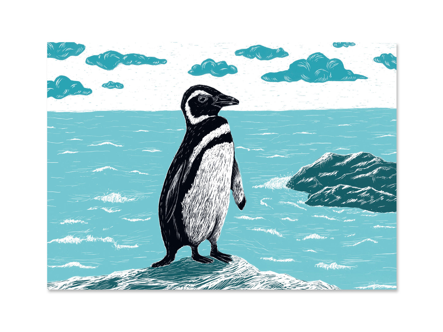 Pinguin Poster A4