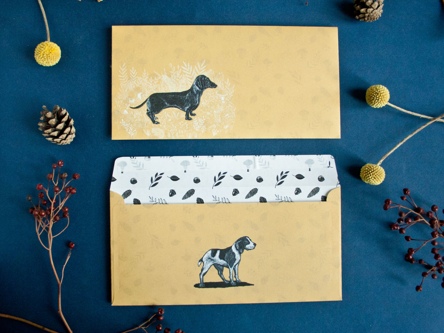 Set Briefumschläge Hunde