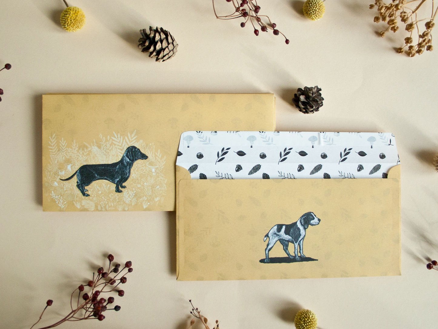 Set Briefumschläge Hunde