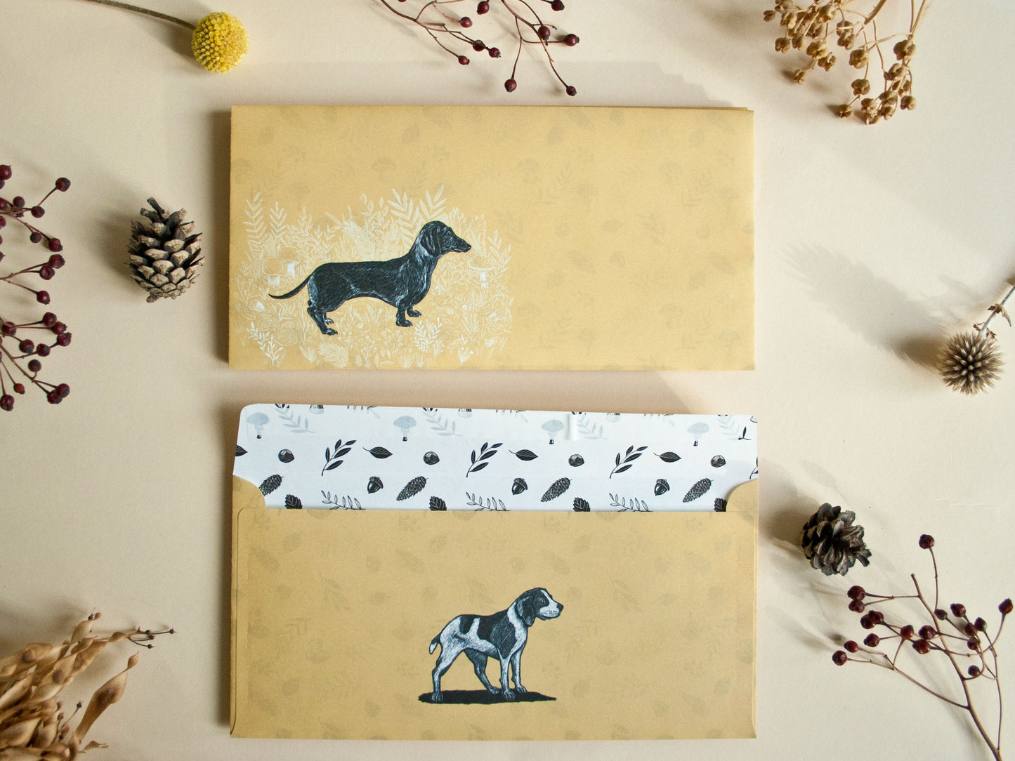 Set Briefumschläge Hunde