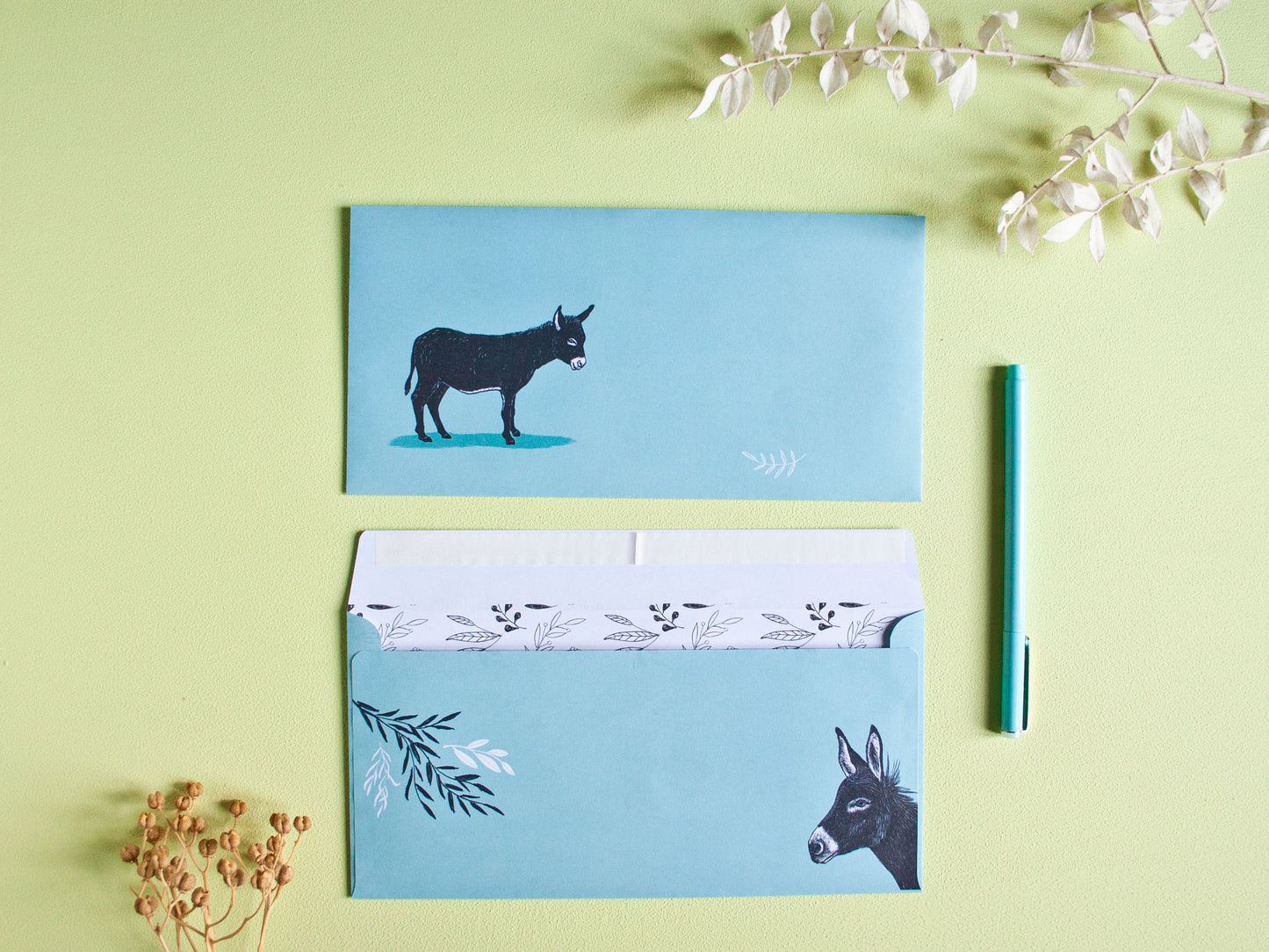 Briefpapier Set Esel