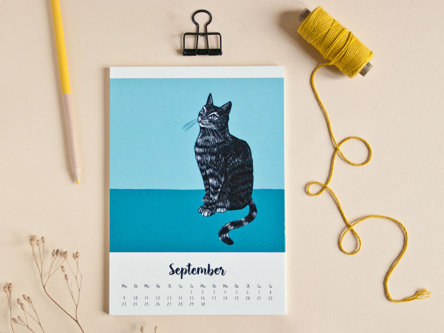 Katzen Kalender 2024 im A5 Format