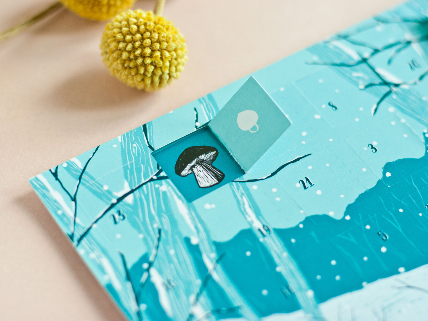 Adventskalender Postkarte Waldtiere A6