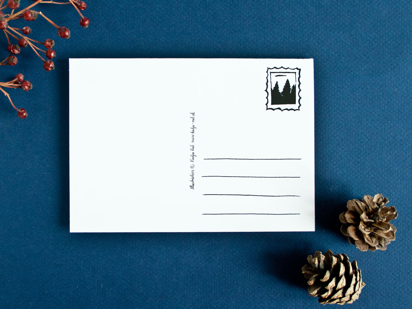 Adventskalender Postkarte Waldtiere A6