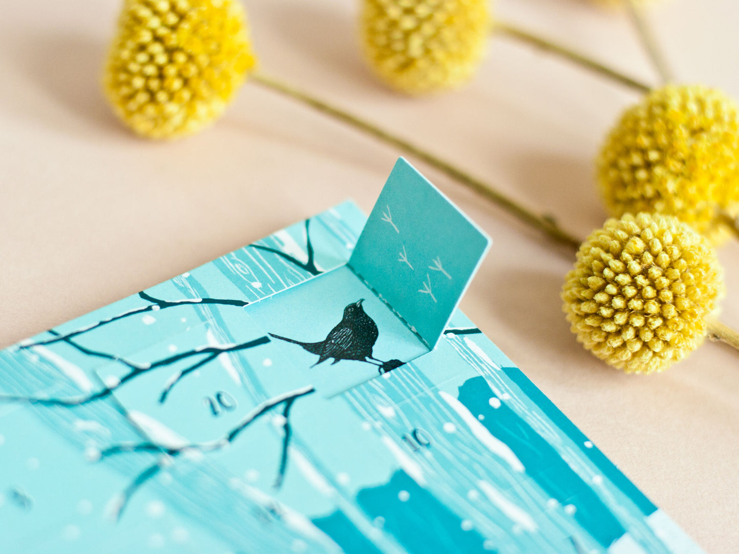 Adventskalender Postkarte Waldtiere A6