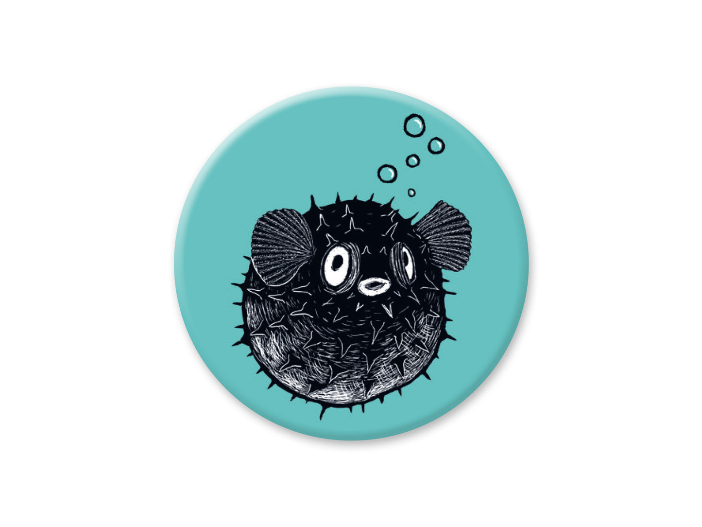 Runder Magnet Kugelfisch
