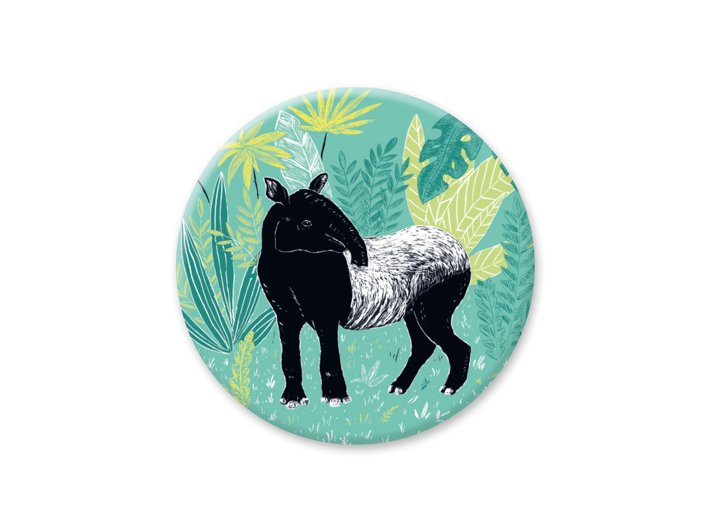 Runder Magnet Tapir