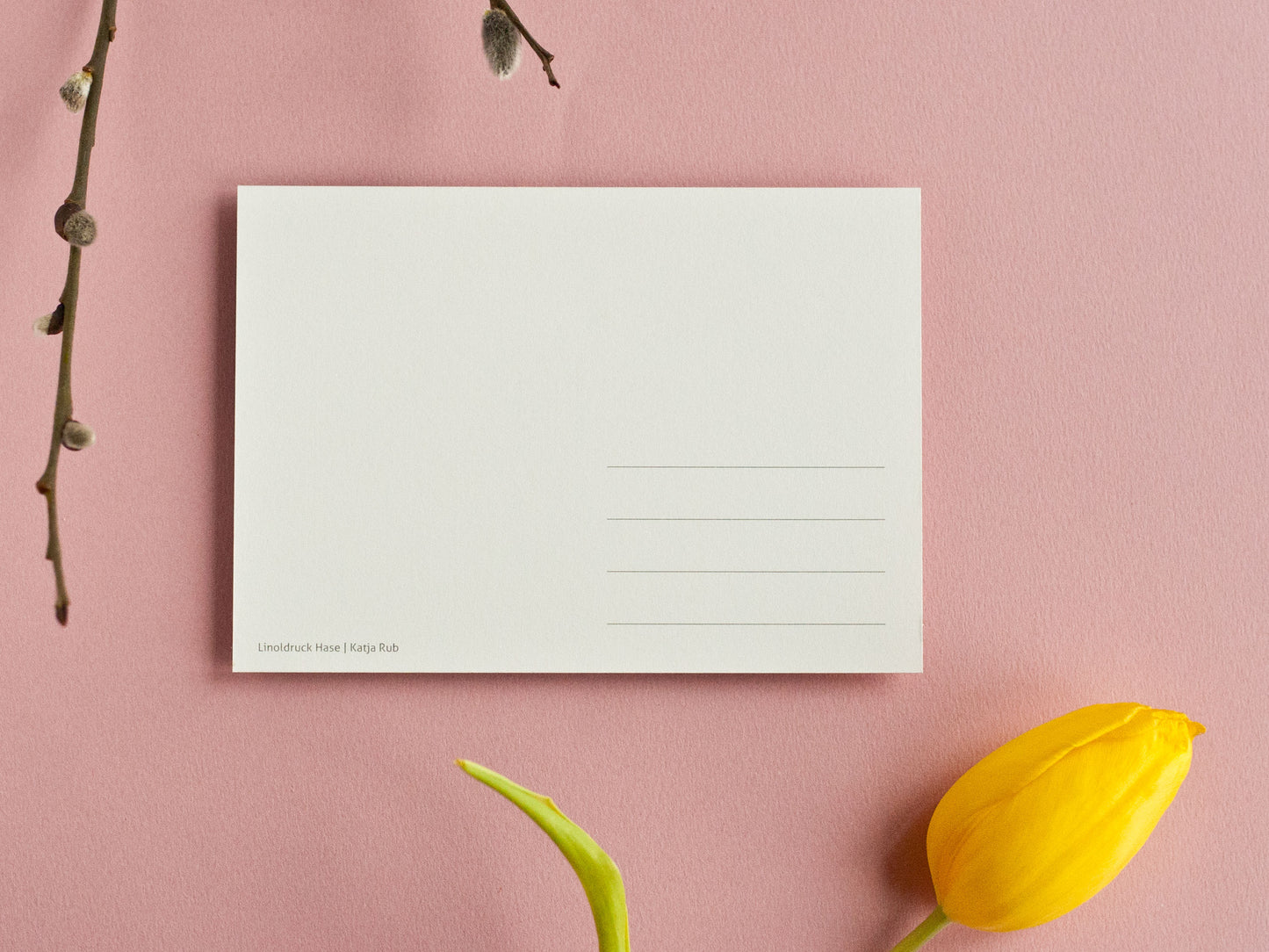 Postkarte Hase im A6 Format