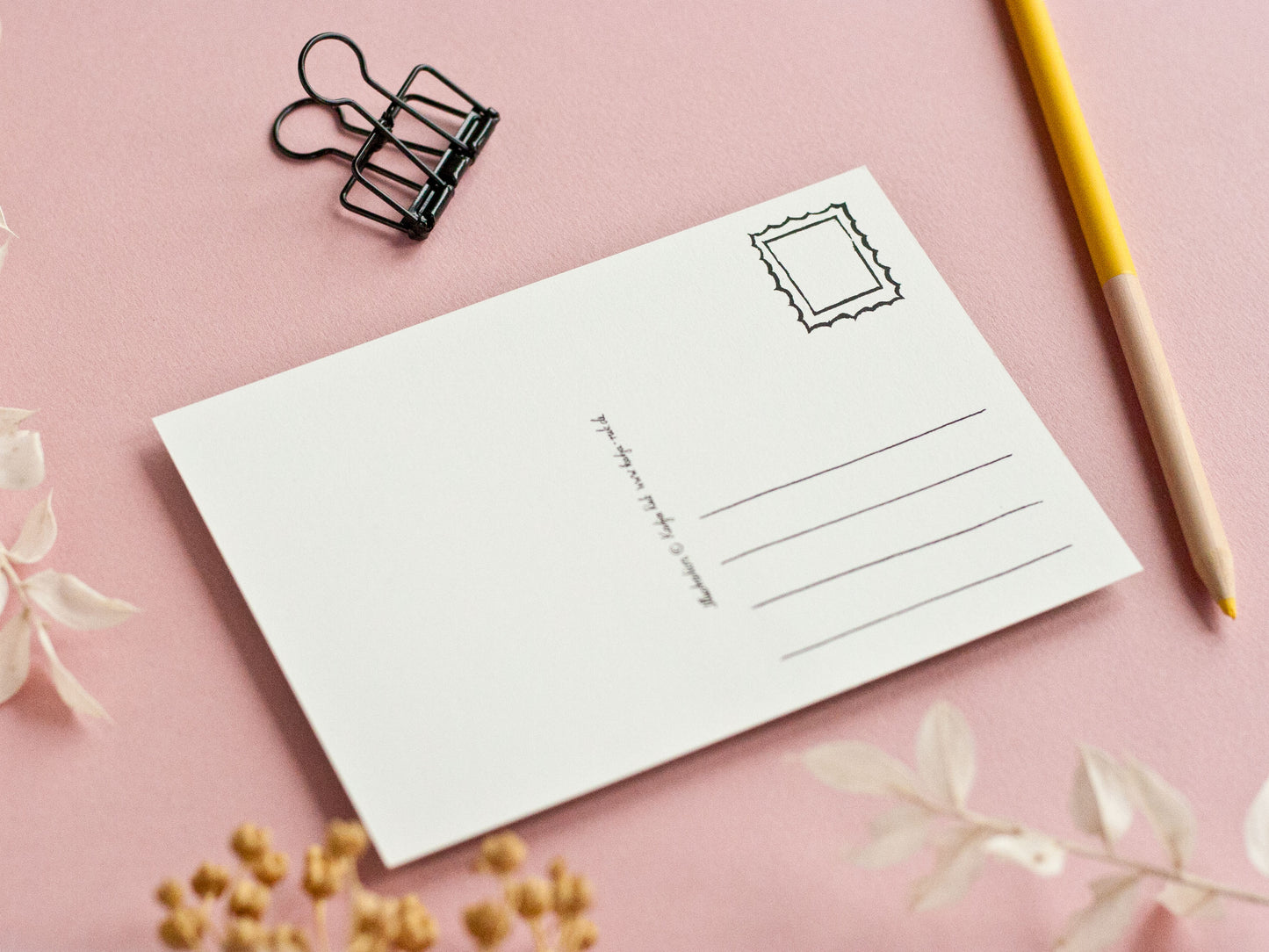 Rückseite Postkarte