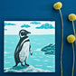 Postkarte Pinguin