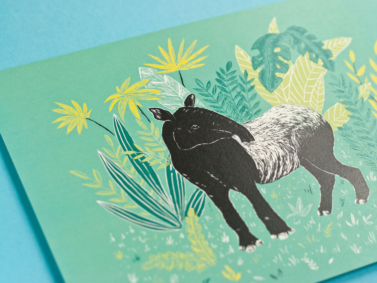 Postkarte A6 Tapir