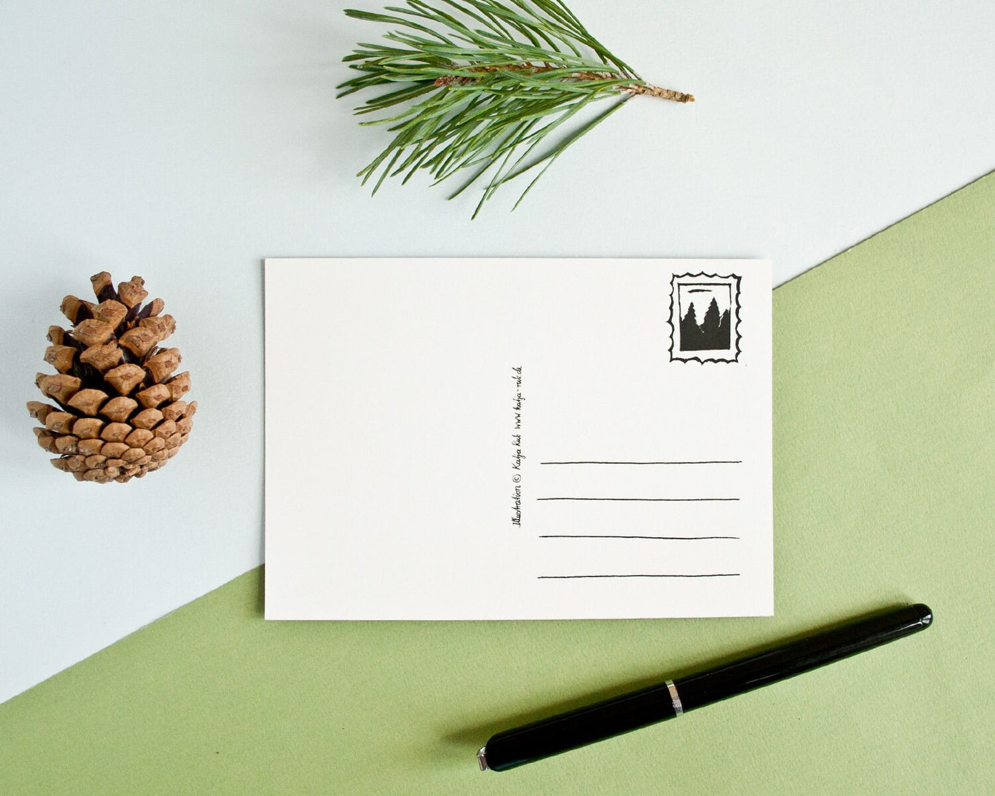 Weihnachtskarte A6 Fuchs