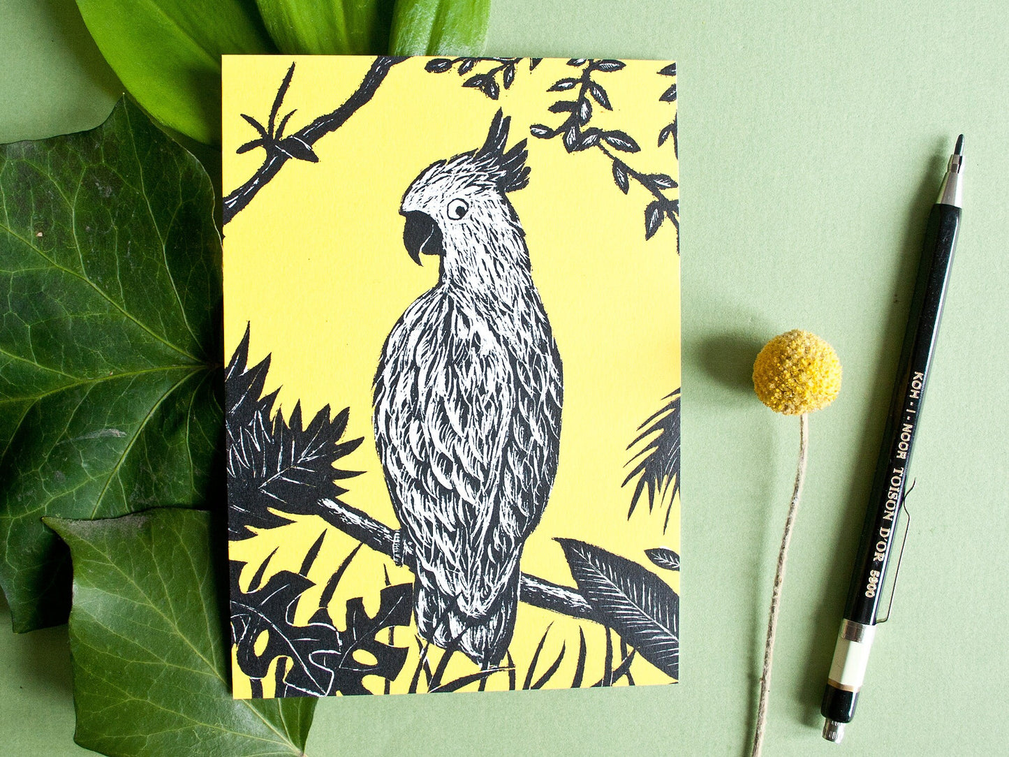 Postkarte A6 Kakadu