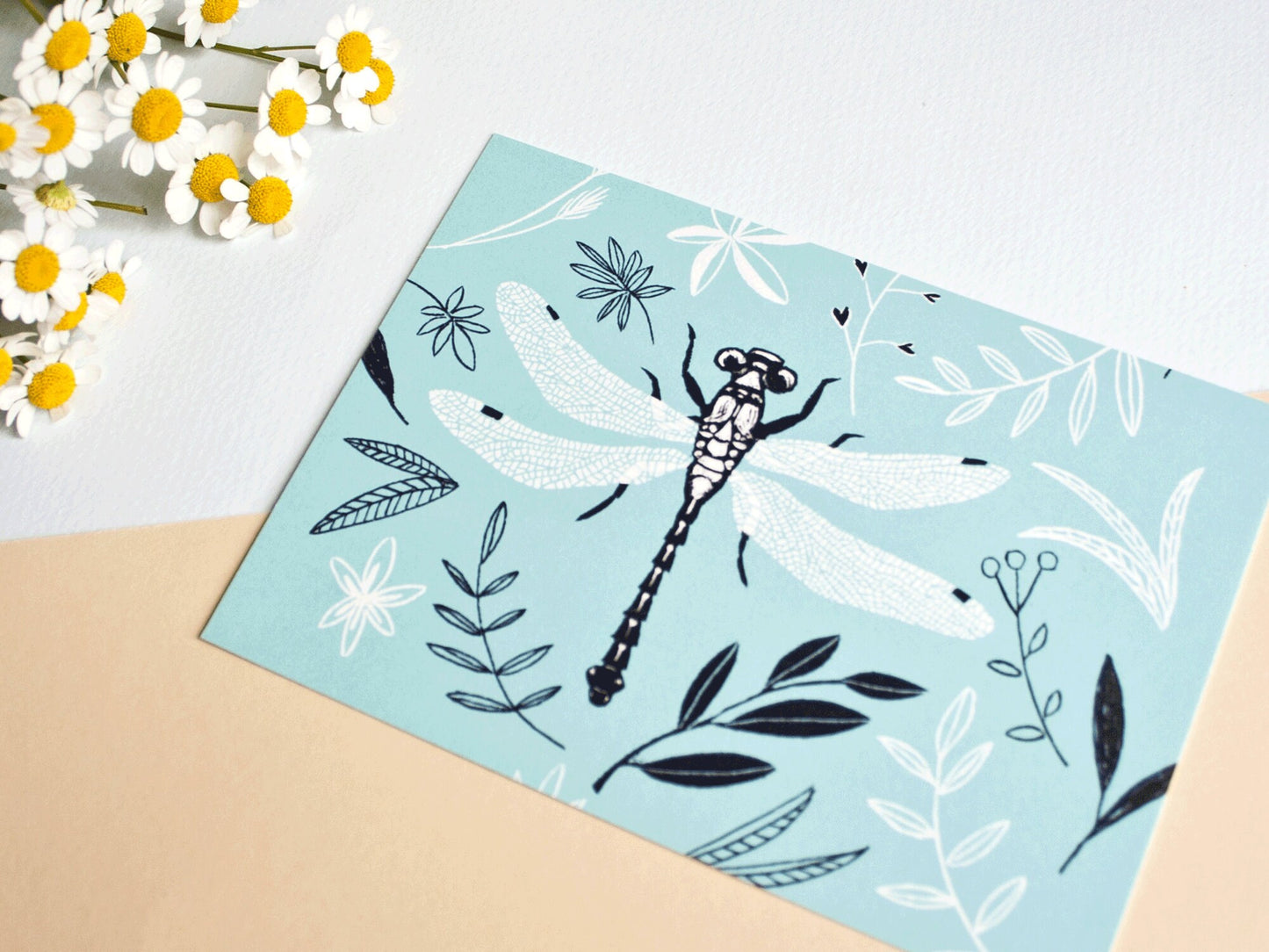 Postkarte A6 Libelle