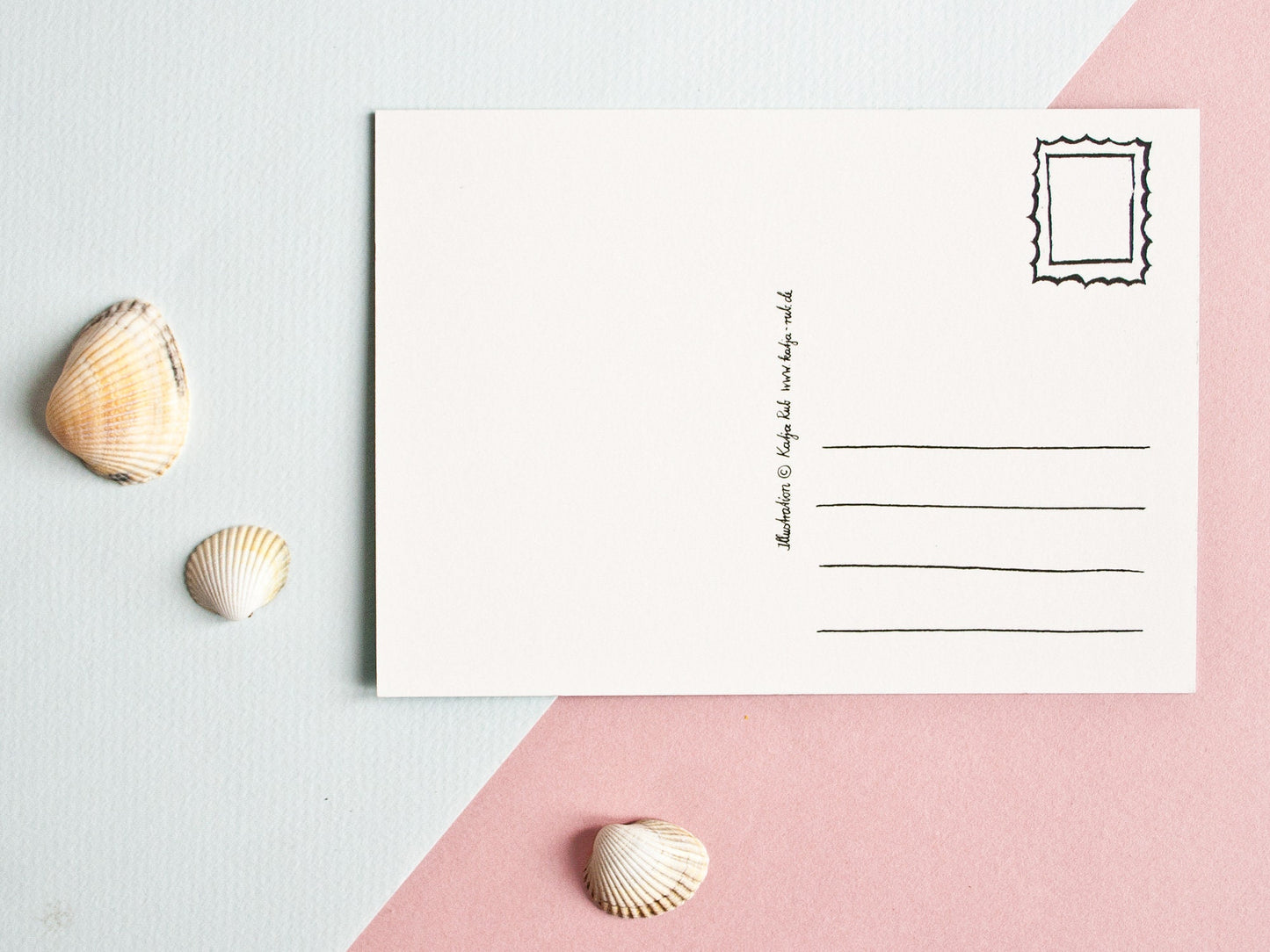Postkarte A6 Huhn Rückseite