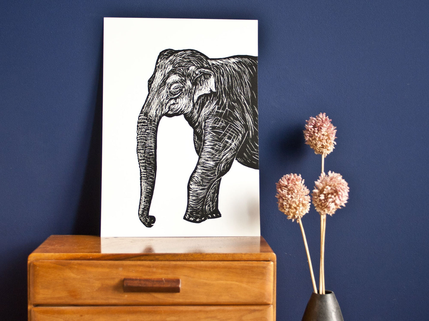 Poster A4 Elefant