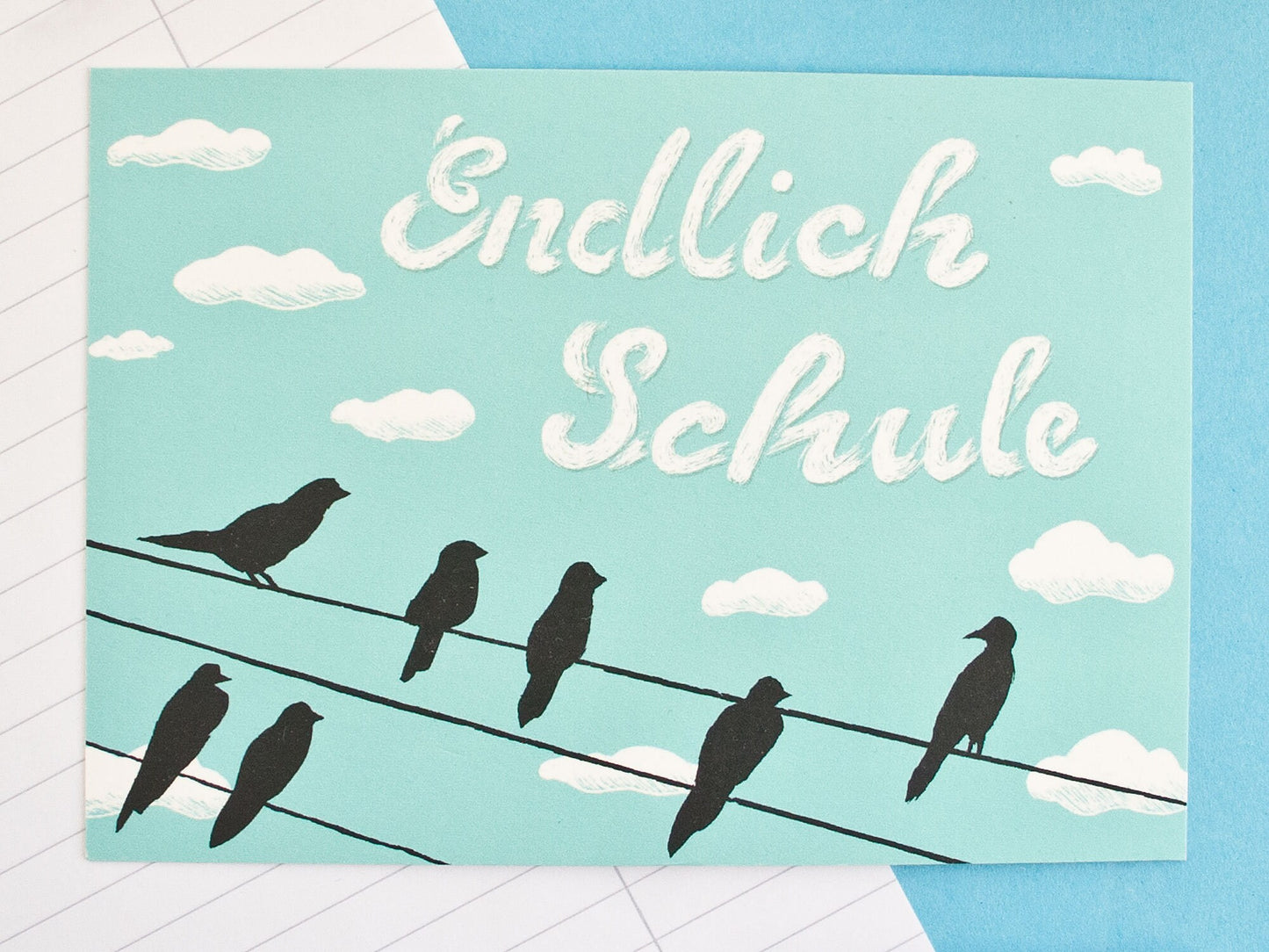 Postkarte für den Schulanfang