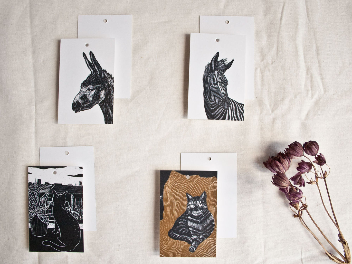 Geschenkanhänger Set Tiere