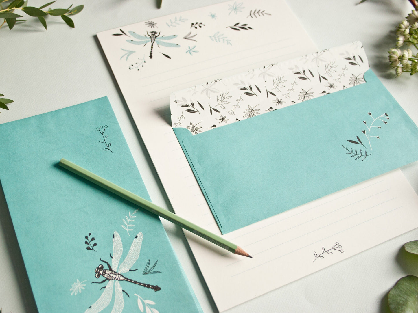 Briefpapier Set Libelle