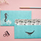 Briefumschläge aus dem Briefpapier Set Seepferdchen