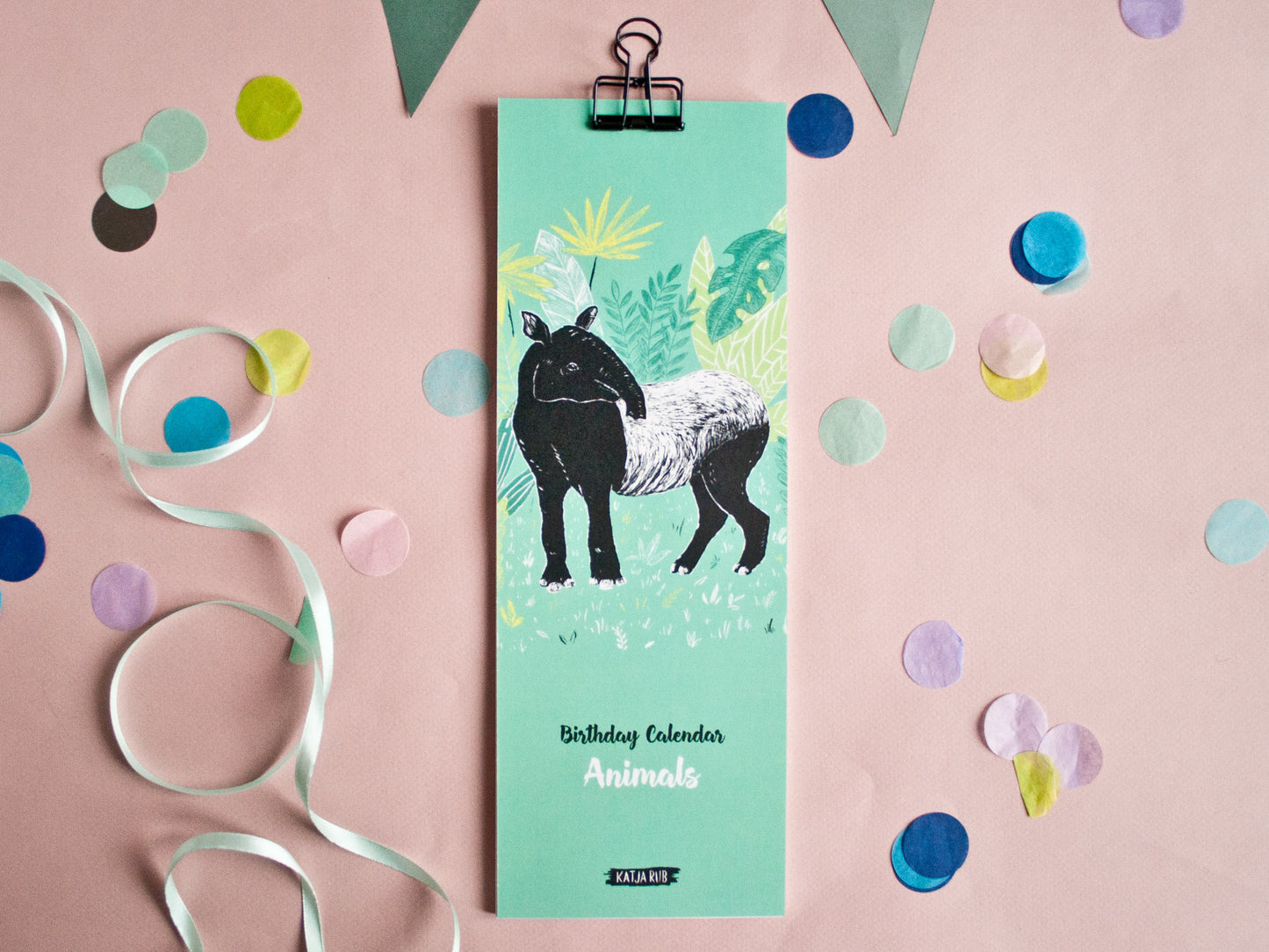 Geburtstagkalender Tiere (lang)