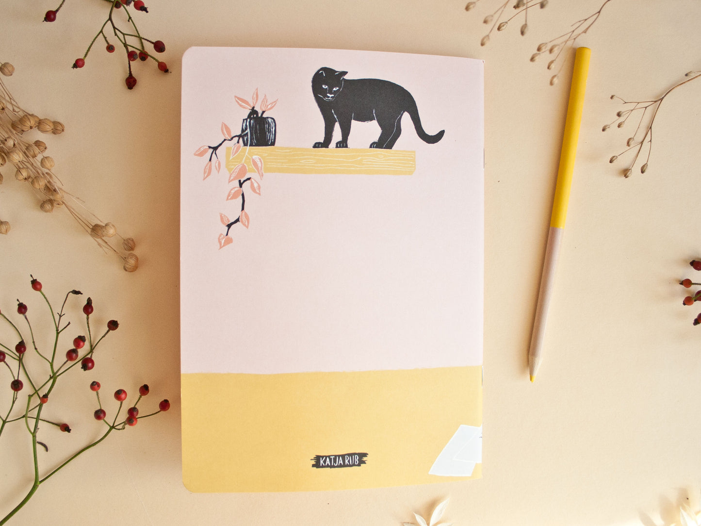 Notizheft Katze & Laptop, DIN A5