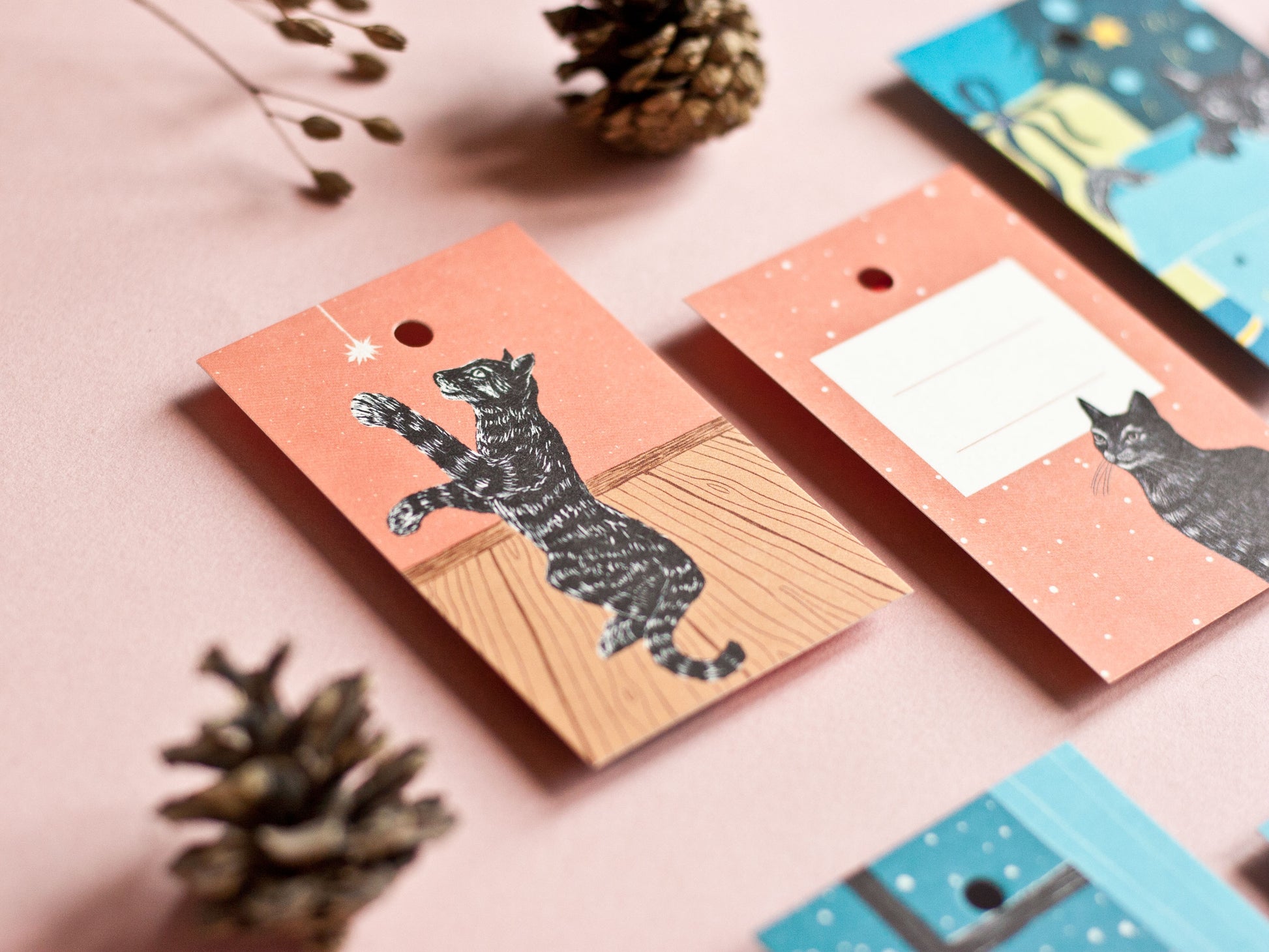 Geschenkanhänger Katzen