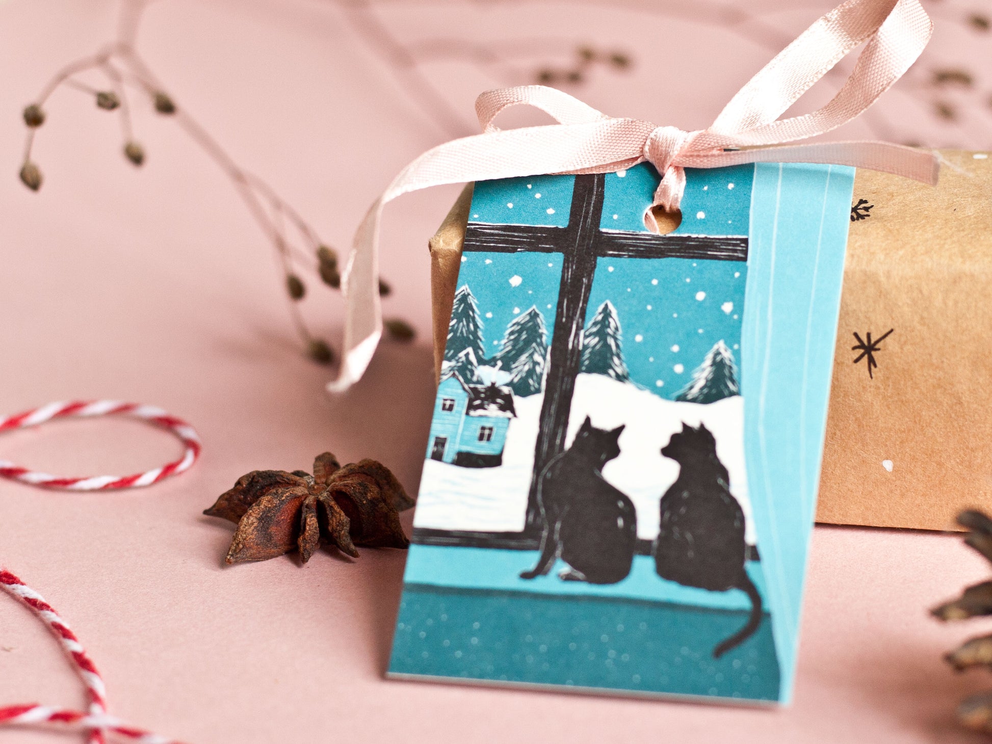 Geschenkanhänger Katzen