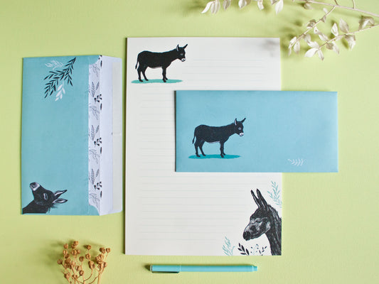 Briefpapier Set Esel