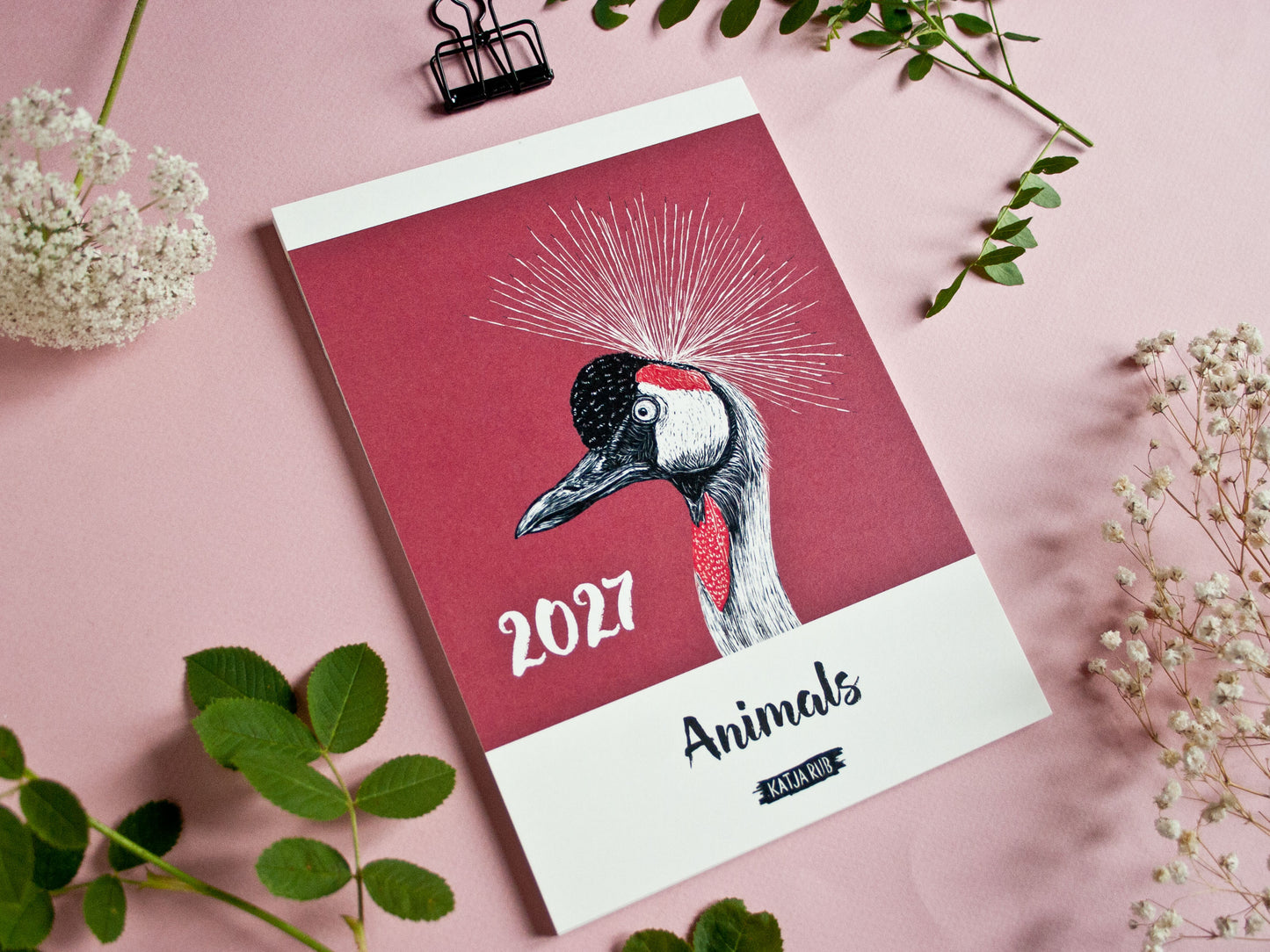 Tierkalender 2027 im A5 Format