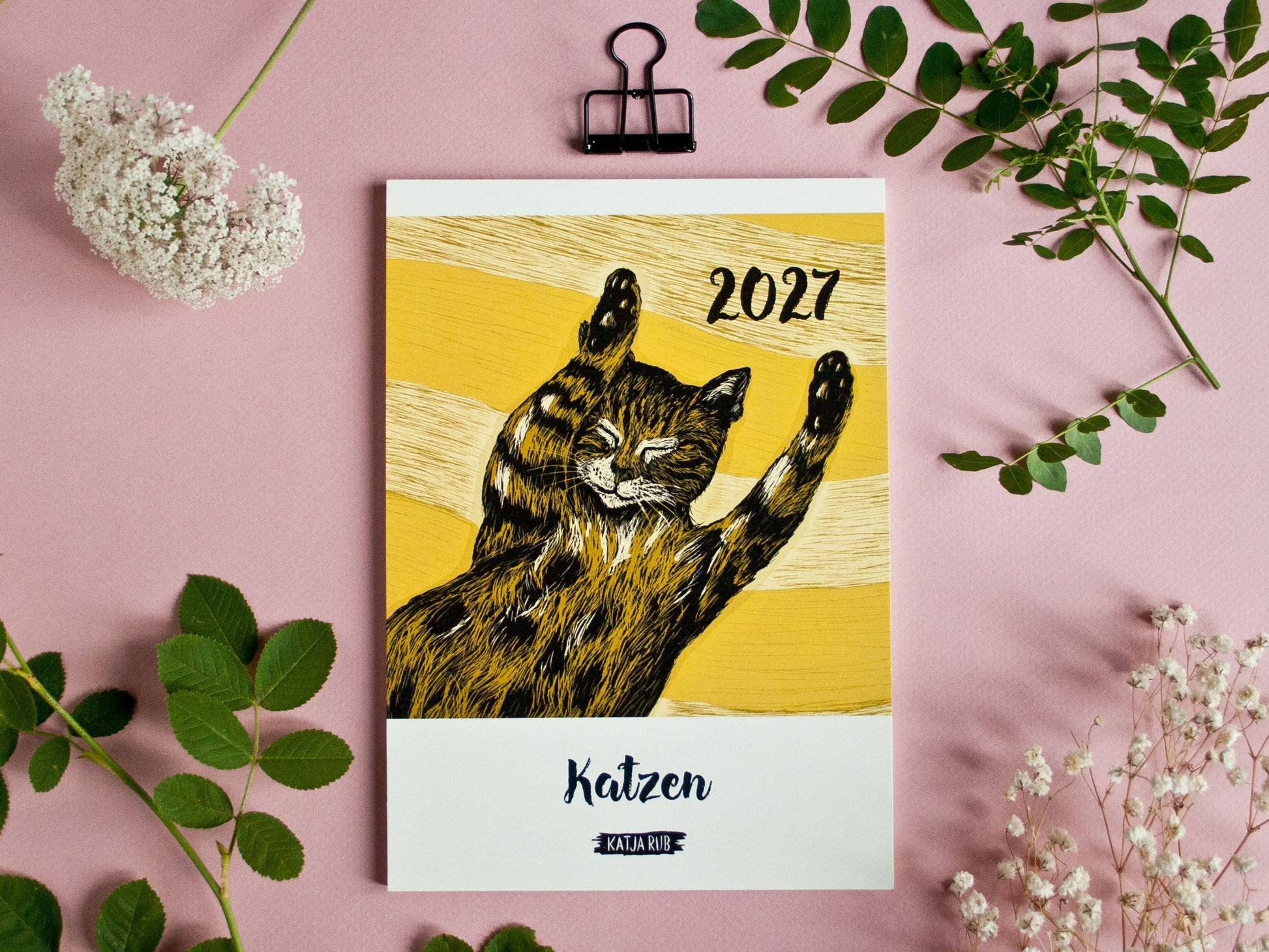 Katzenkalender 2027 im A5 Format