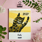 Katzen Kalender 2027 im A5 Format (englisches Kalendarium)