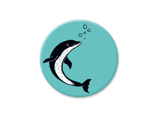 Runder Magnet Delfin