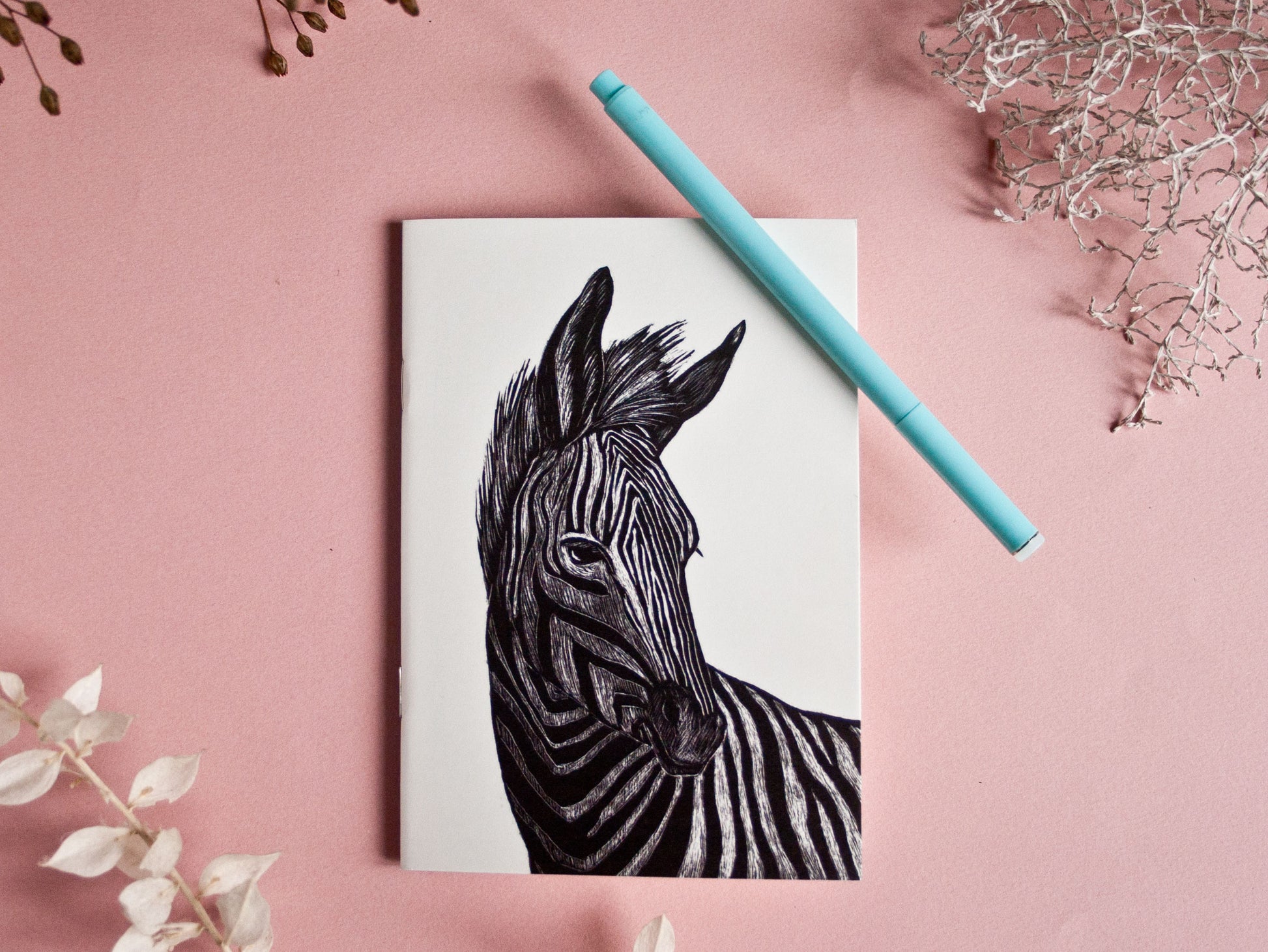 Zebra Notizheft im DIN A6 Format