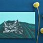 Postkarte A6 Schlafende Katze