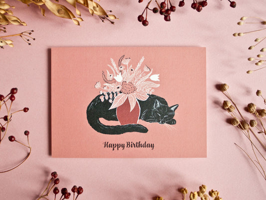 Geburtstagskartze Katze