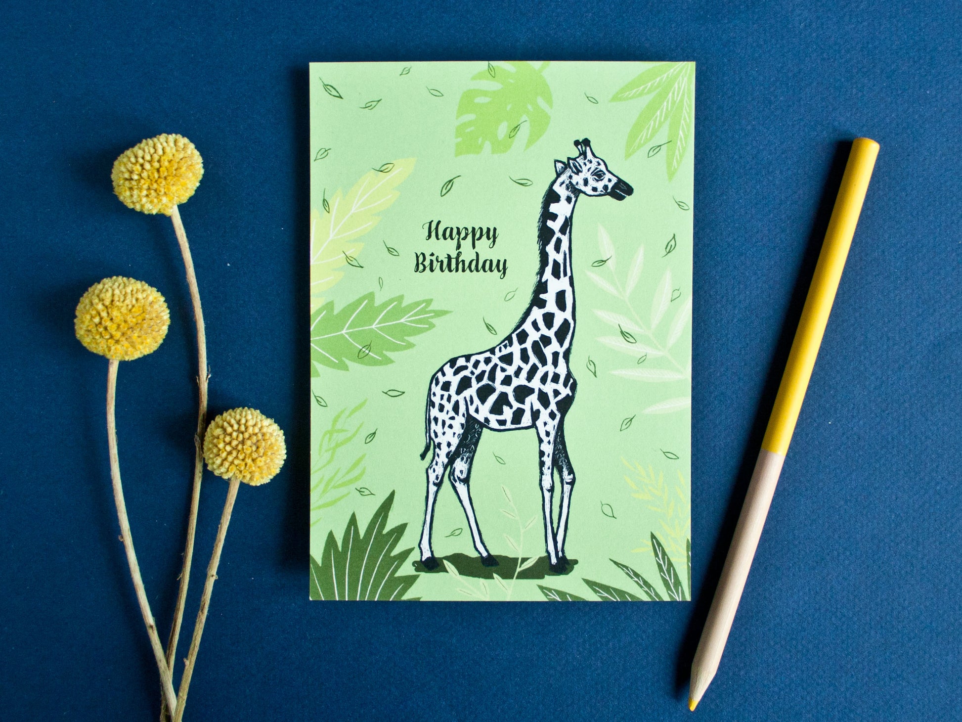 Geburtstagskarte Giraffe