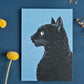 Katze im Profil, Postkarte A6