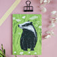 Postkarte A6 Dachs