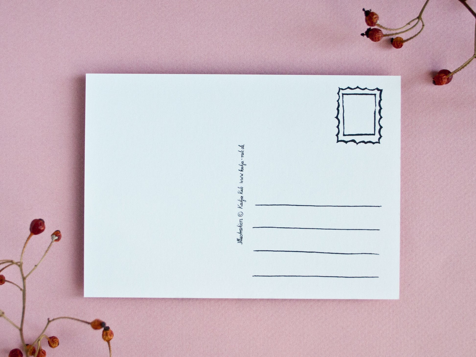 Postkarte A6 Kardinal Rückseite