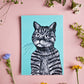 Postkarte Katze im A6 Format