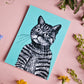 Postkarte Katze im A6 Format