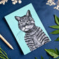 Postkarte Katze im A6 Format