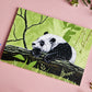 Postkarte Panda im A6 Format