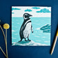 Postkarte Pinguin
