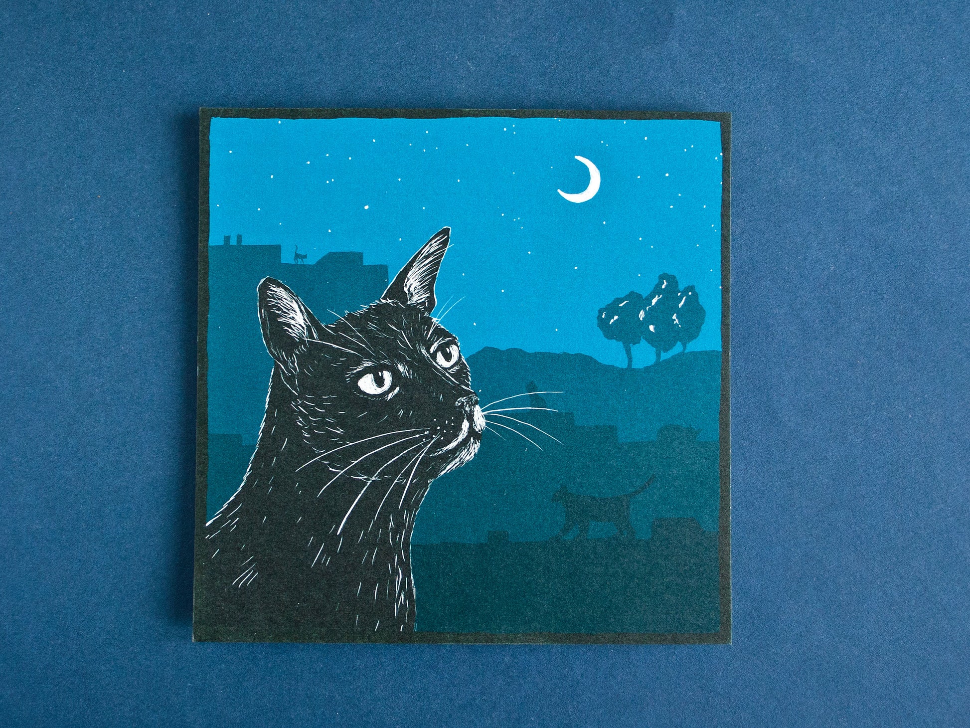 Postkarte Katze
