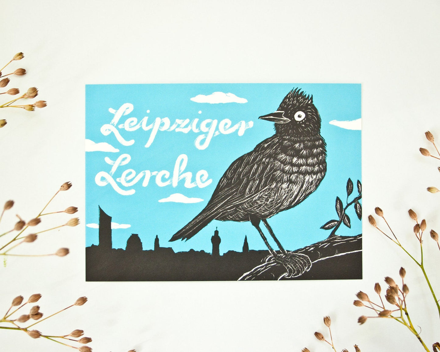 Postkarte Leipziger Lerche A6