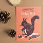 Weihnachtskarte A6 Eichhörnchen