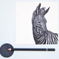 Quadratische Postkarte Zebra